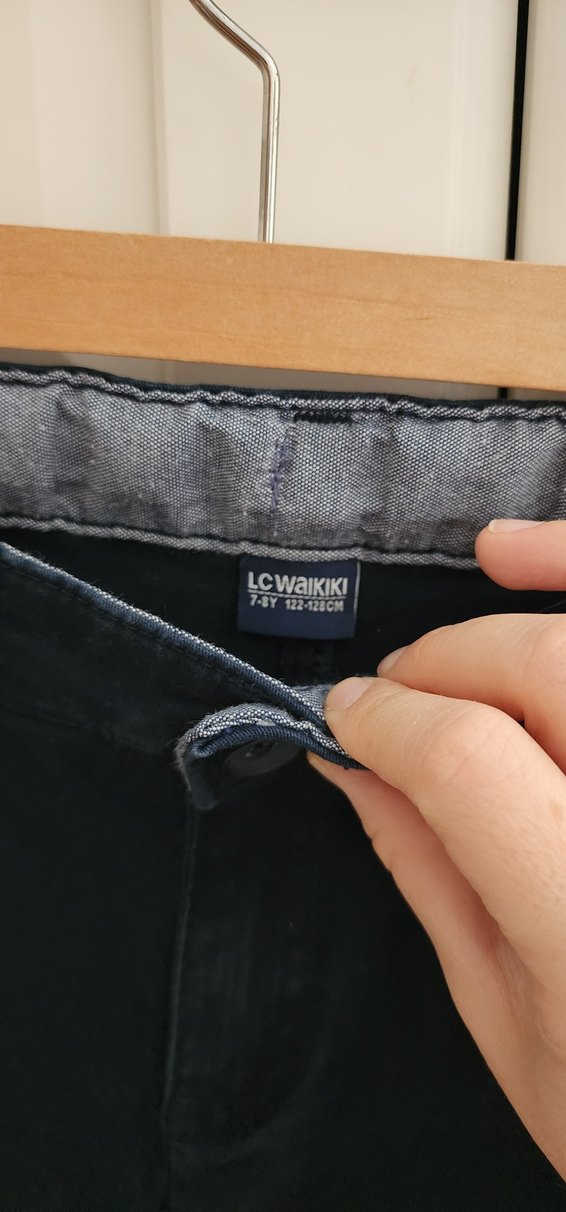 Erkek Çocuk Lacivert Kemerli Kot Pantolon - Görsel 5