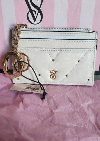 Victoria's Secret Beyaz Deri Fermuarlı Cüzdan - Görsel 9