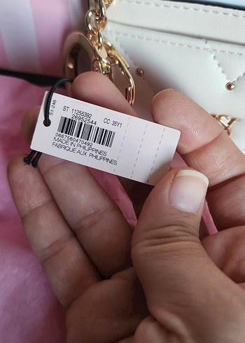 Victoria's Secret Beyaz Deri Fermuarlı Cüzdan - Görsel 10