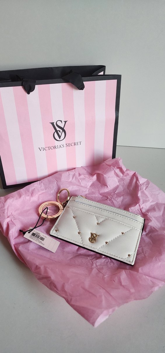 Victoria's Secret Beyaz Deri Fermuarlı Cüzdan - Görsel 2