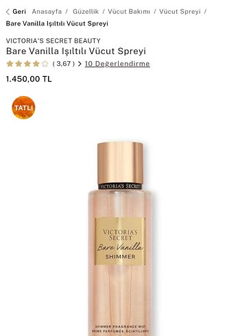 Victoria's Secret Bare Vanilla Kadın Parfümü - Görsel 7