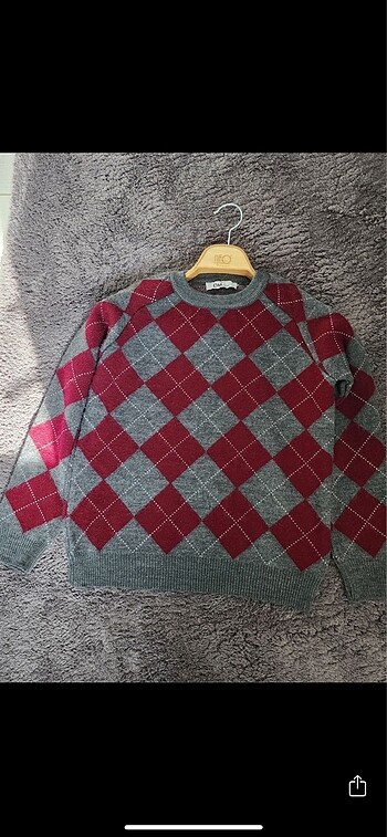 Massimo Dutti Baklava desenli kazak