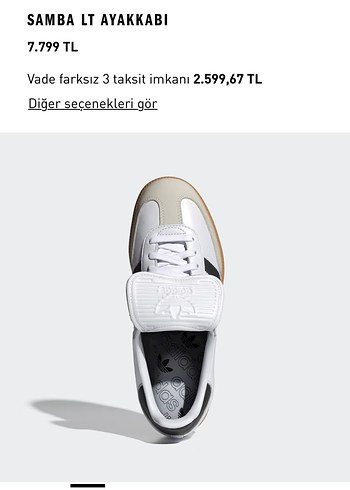 adidas Samba LT Kadın Beyaz Spor Ayakkabı
Renk: Beyaz
Beden: 37 - Görsel 3