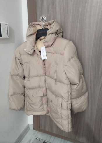 Bej Kadın Kışlık Mont