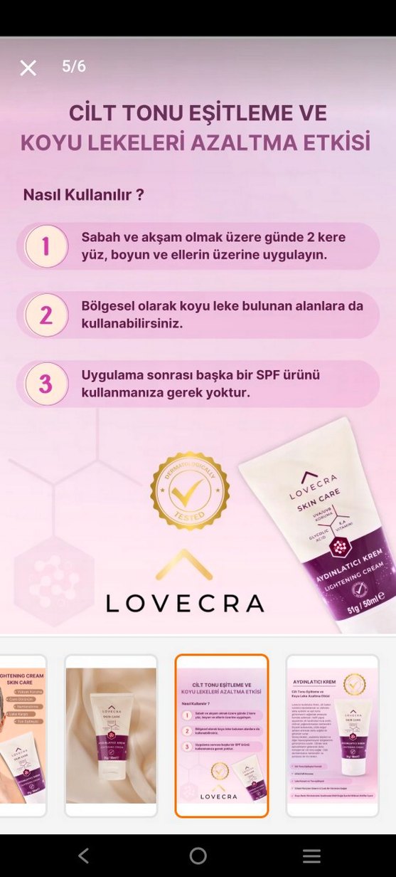 LoveCra Cilt Bakım kremi 50 ml - Görsel 4
