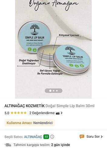 Diğer Altinagac kozmetik simp lip balm nemlendirici