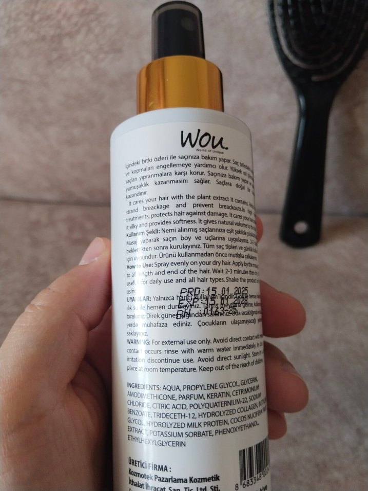 Wou Milk Therapy Saç Bakım Sütü ve Saç Fırçası - Görsel 2