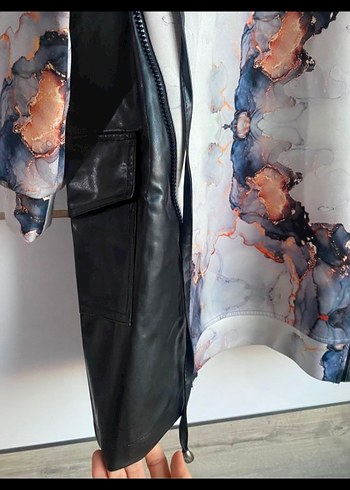 deri detaylı tunik XL ama kalıbı geniştir XXL da giyebilir - Görsel 3