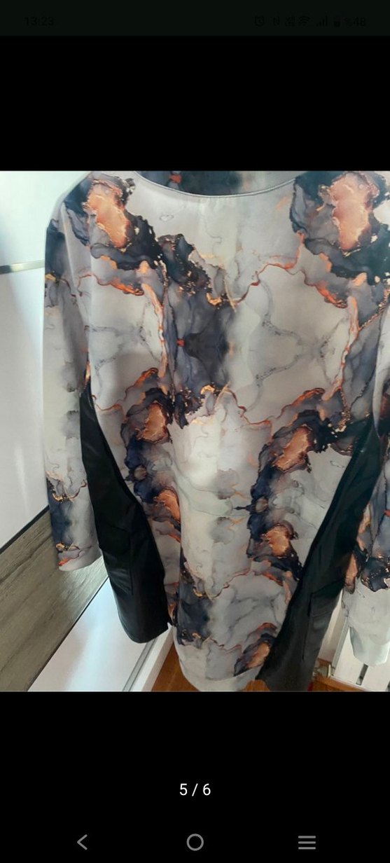 deri detaylı tunik XL ama kalıbı geniştir XXL da giyebilir - Görsel 5