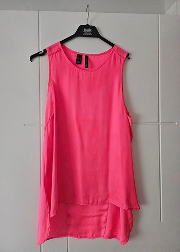 Pembe Saten Hamile Kolsuz Bluz - Görsel 4