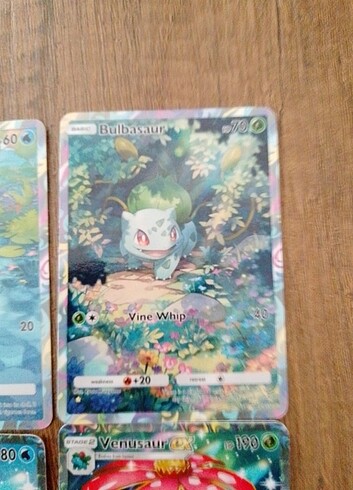 6 adet Pokemon kartı