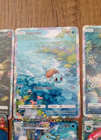 Beden Renk 6 adet Pokemon kartı