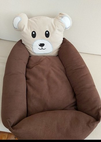 Kahverengi Ayı Figürlü Kedi Uyku Minderi - Görsel 4