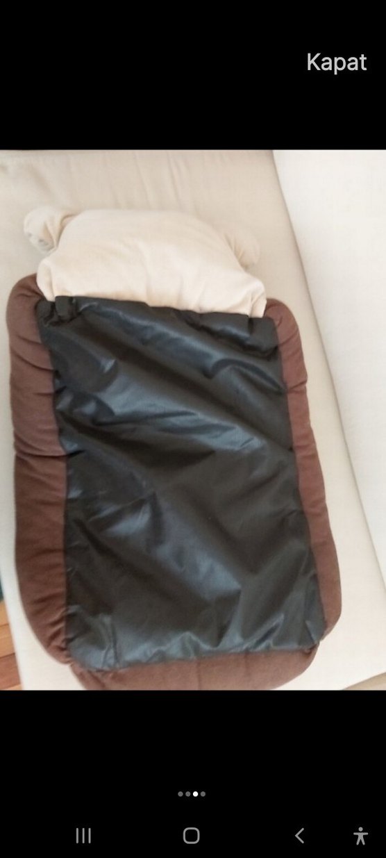 Kahverengi Ayı Figürlü Kedi Uyku Minderi - Görsel 2