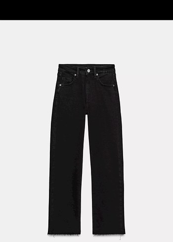 Zara Trf Yuksek Bel Kisa Kesim Can Paca Jean