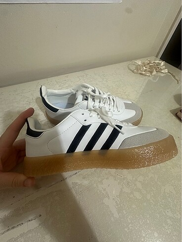 38 Beden beyaz Renk Adidas samba