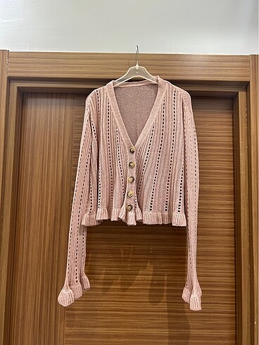 Toz pembe hırka