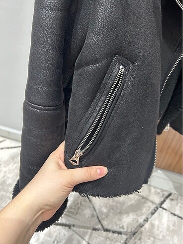 m Beden siyah Renk Bershka biker mont siyah