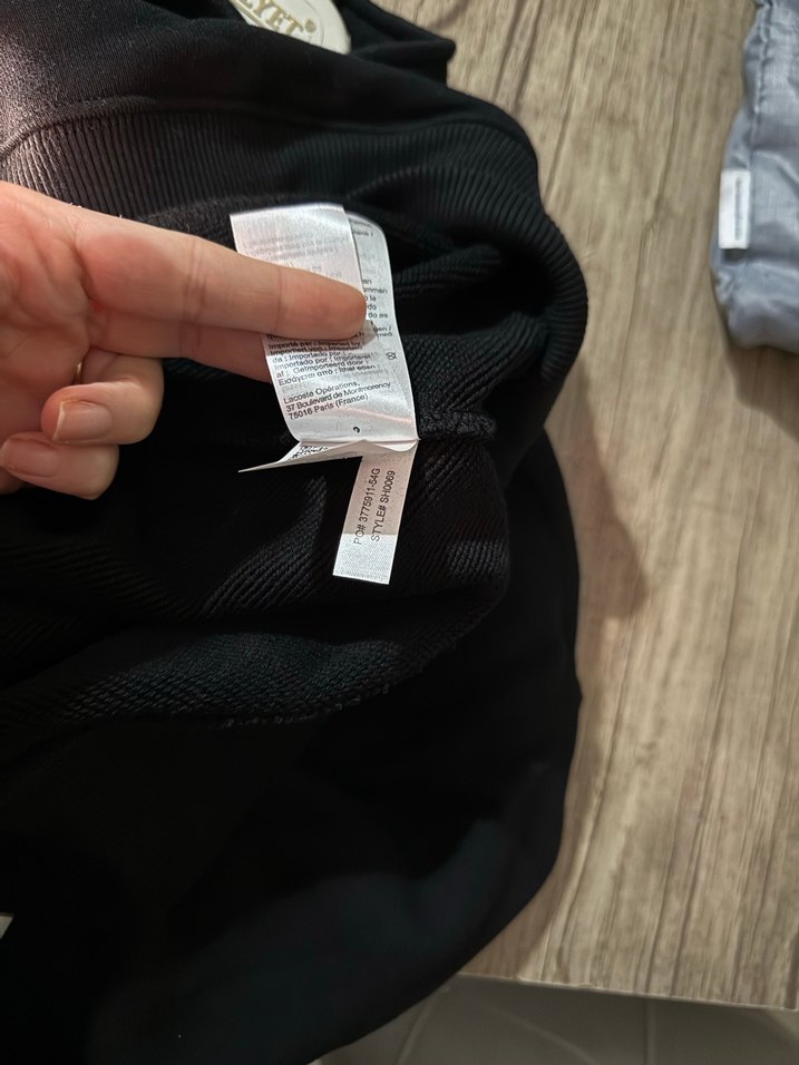 Lacoste Siyah Fermuarlı unisex  Sweatshirt - Görsel 4