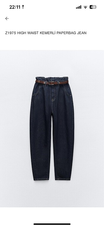 Zara kot pantolon