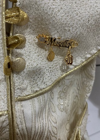 Altın Renkli maşallah çengel iğne - Görsel 2