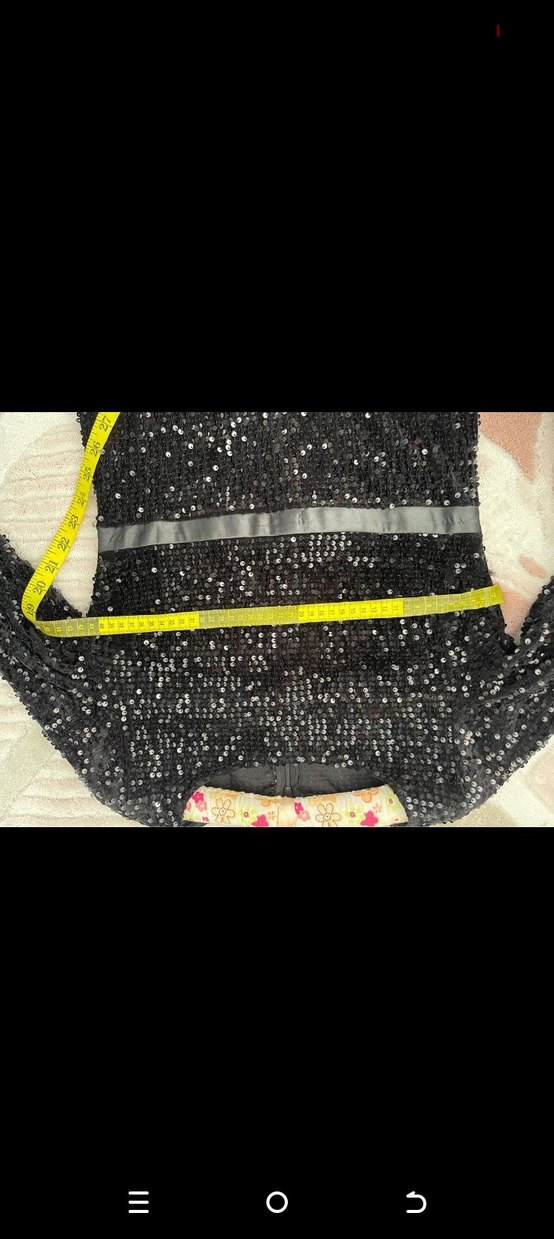 siyah pul payet abiye - Görsel 3