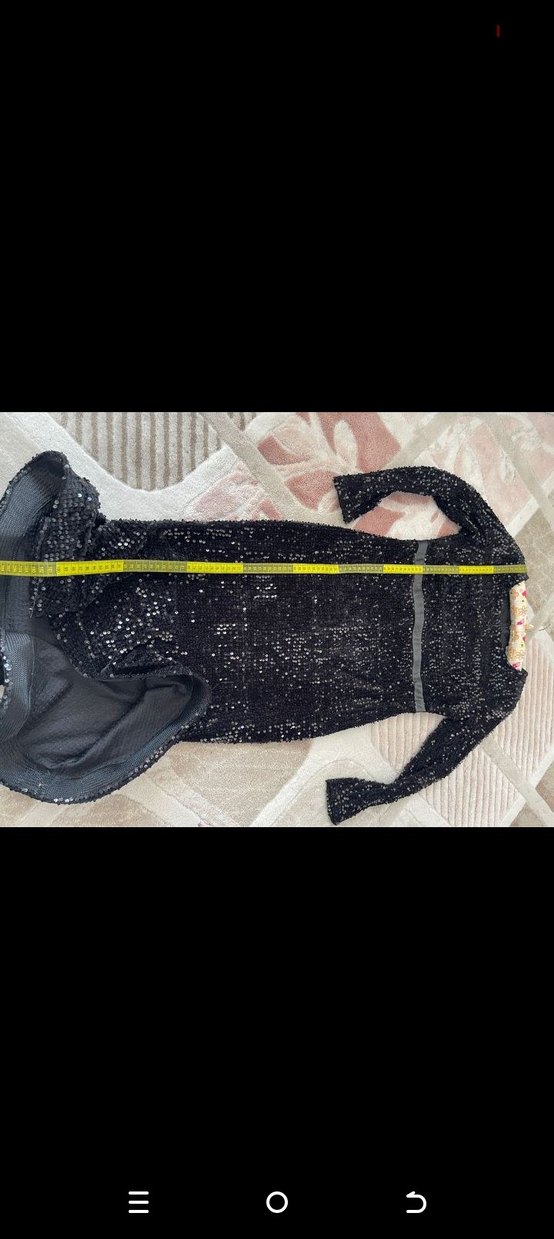 siyah pul payet abiye - Görsel 2