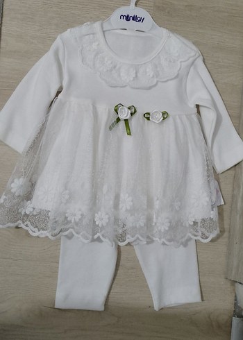 Kız Bebek beyaz mevlüt elbisesi - Görsel 2