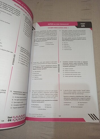 Beden İsem Eğitim bilimleri KPSS yaprak test