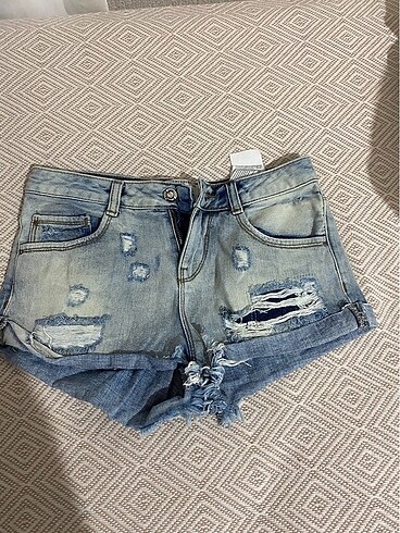 Mini denim şort