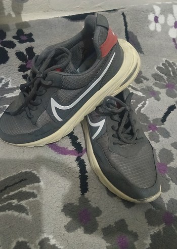 Gri Bağcıklı Spor Sneakers 42