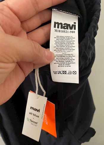 s Beden Mavi Sporty Lux Siyah TENCEL Modal Eşofman Altı