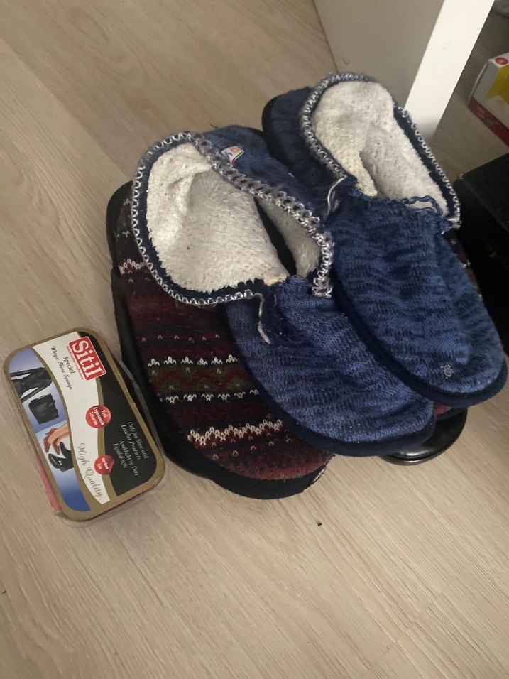 Erkek Çocuk Örgü Yün Terlikler - Görsel 5