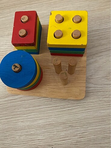 Ikea Geometrik ahşap eğitici yap boz oyun