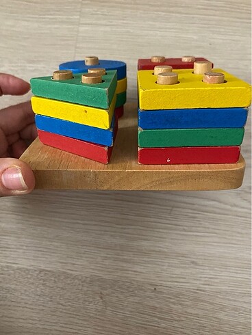  Beden Geometrik ahşap eğitici yap boz oyun