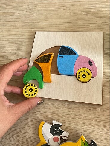 Play-Doh Ahşap pazzl , yap boz