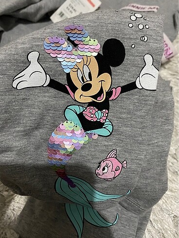 6 Yaş Beden gri Renk Disney tayt