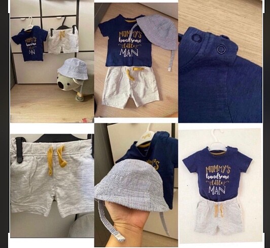 Primark Alt üst takım +şapka