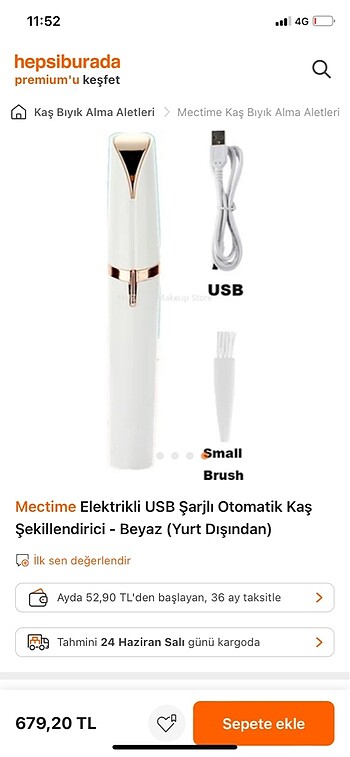  Beden Kaş makinesi