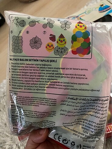 Beden Renk Palyaço balon süs