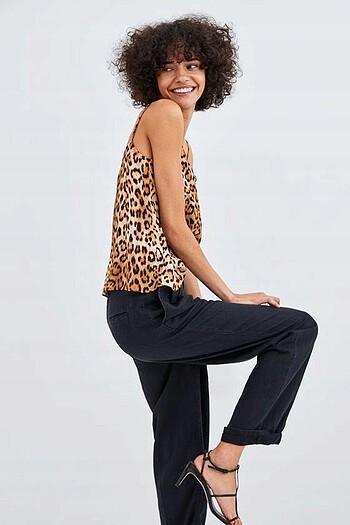 xl Beden kahverengi Renk Orj . Zara top