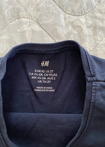 Çocuk Lacivert Uzun Kollu İçlik - Görsel 2