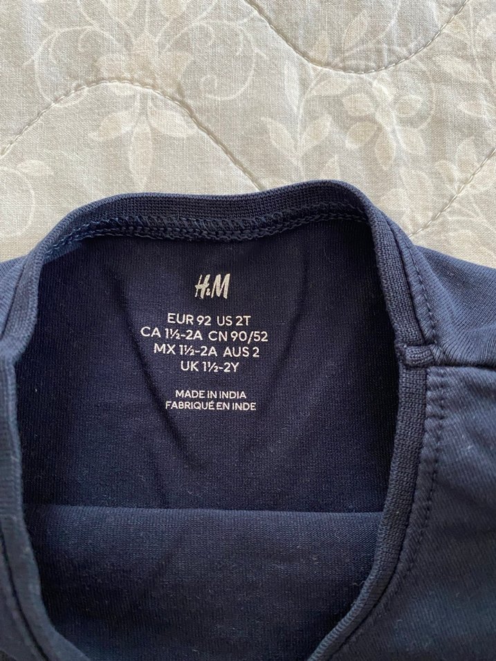 Çocuk Lacivert Uzun Kollu İçlik - Görsel 2