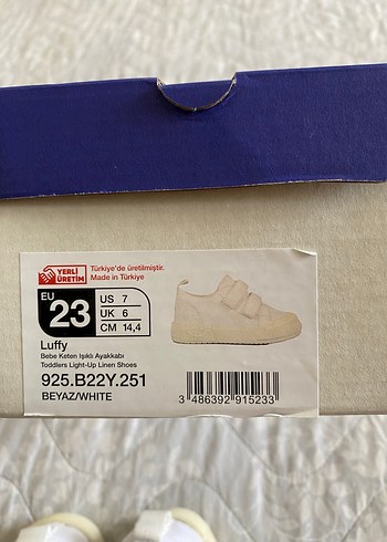 Kız Çocuk Beyaz Velcro Spor Ayakkabı - Görsel 4