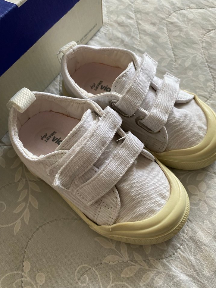 Kız Çocuk Beyaz Velcro Spor Ayakkabı - Görsel 2