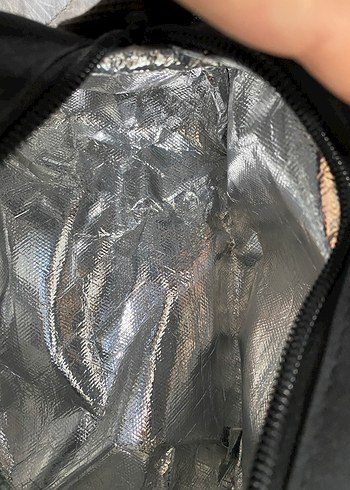 Fermuarlı Siyah Minimalist Beslenme Çantası - Görsel 2