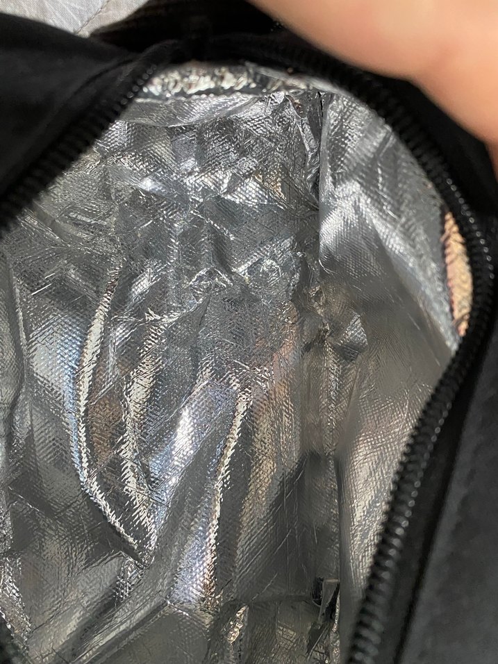 Fermuarlı Siyah Minimalist Beslenme Çantası - Görsel 2