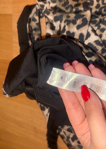 Kahverengi Leopar Desenli Kadın Mayo - Görsel 4