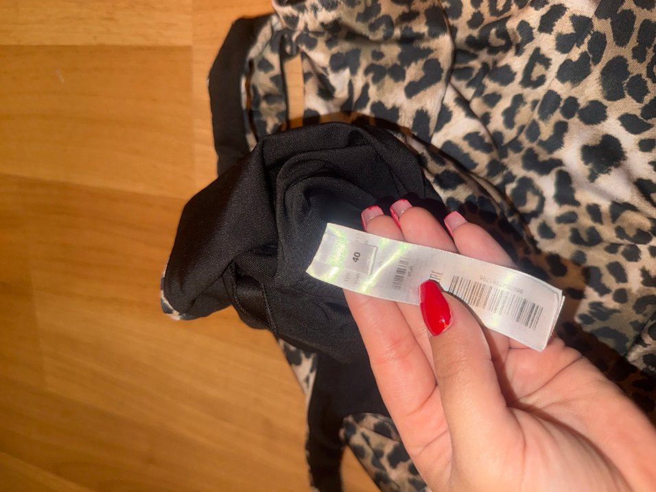 Kahverengi Leopar Desenli Kadın Mayo - Görsel 4