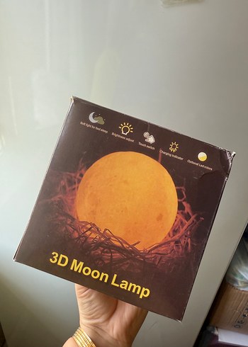  Beden 3D Moon Lamp Işıklı ve Standlı